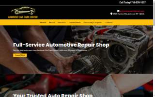 Amherst Car Care Center website