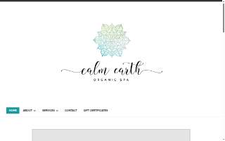 Calm Earth Organic Spa website