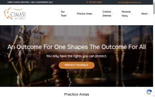 Cimasi Law Office of Amherst website