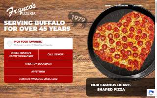 Franco's Pizza website