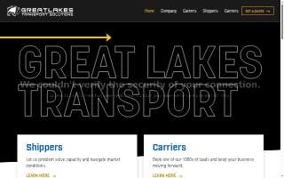 Great Lakes Transport Solution website
