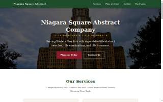 Niagara Square Abstract Company of Amherst website