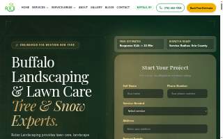 Rolax Landscaping and Tree Services website