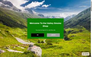 Smoke valley smoke & vape shop website