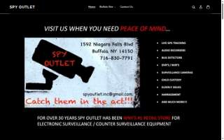 Spy Outlet of Amherst website