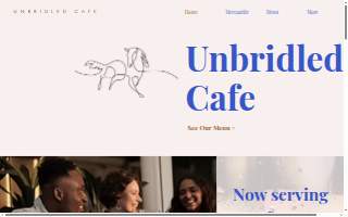 Unbridled Cafe website