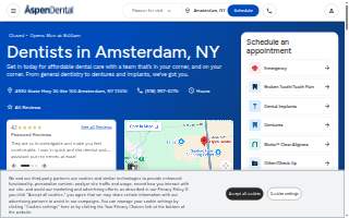 Aspen Dental of Amsterdam website