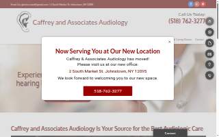 Caffrey & Associates Audiology website