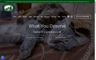 Country Valley Veterinary Clinic website