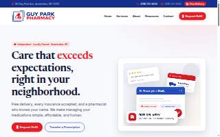 Guy Park Pharmacy website