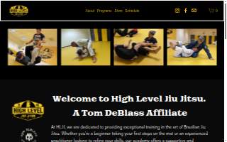High Level Jiu Jitsu website