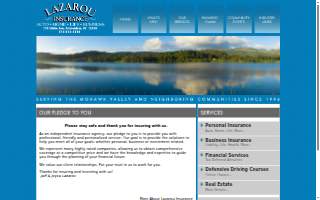 Lazarou Insurance & Finance website