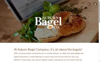 Auburn Bagel Company website
