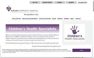 Children's Health Specialists website