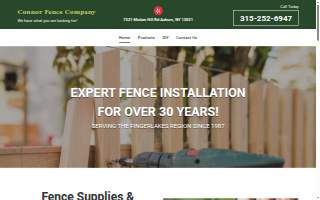 Connor Fence Co website