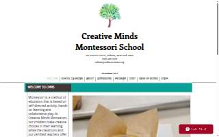 Creative Minds Montessori School website