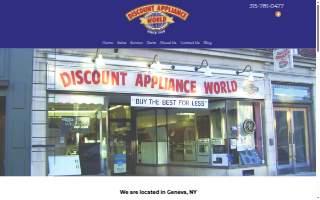 Discount Appliance World website