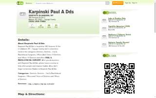 Karpinski Paul A DDS website