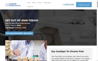 Lesch Chiropractic website