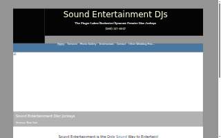 Sound Entertainment DJs website
