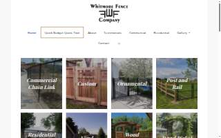 Whitmore Fence Co of Auburn website