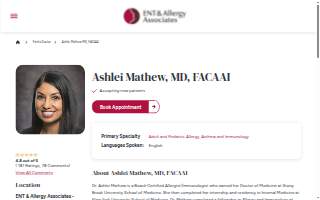 Ashlei Mathew, MD website