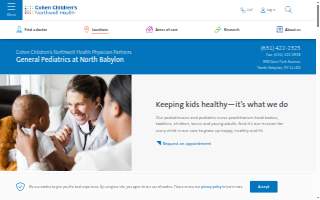Cohen Children's Northwell Health General Pediatrics at North Babylon website