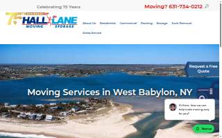 Hall Lane Moving And Storage website