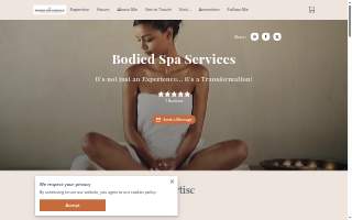 Bodied Spa Services website