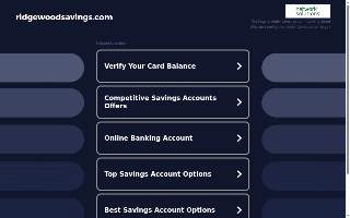 Ridgewood Savings Bank website