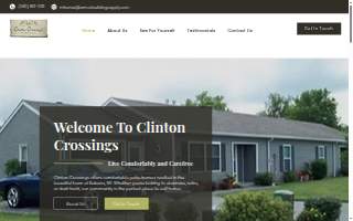 Clinton Crossings Adult Patio Homes website