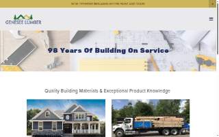 Genesee Lumber website