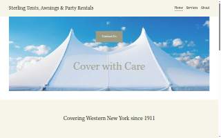 Sterling Tents & Awnings website
