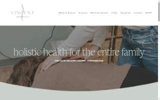 Vincent Chiropractic website
