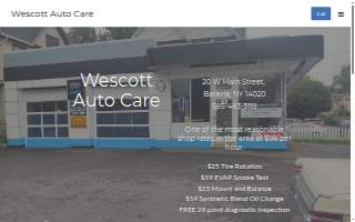 Wescott Auto Care website
