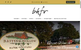 Baiting Hollow Farm Vineyard of Bay Shore website