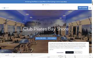 Club Pilates of Bay Shore website