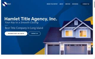 Hamlet Title Agency of Bay Shore website