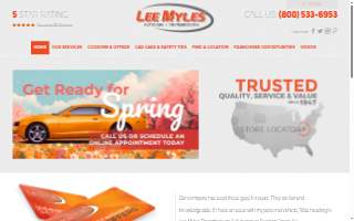 Lee Myles Transmissions & AutoCare website