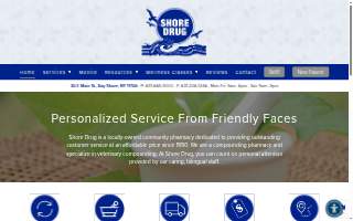 Shore Drug of Bay Shore website