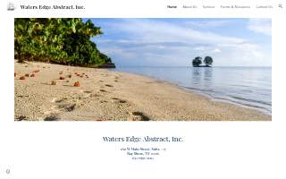 Waters Edge Abstract, Inc. website