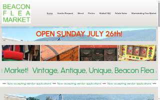 Beacon Flea Market website