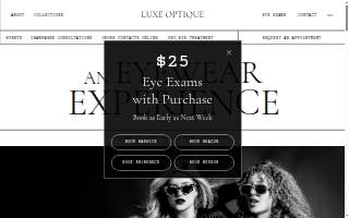 Luxe Optique Beacon website