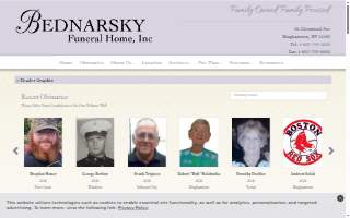 Bednarsky Funeral Home Inc. website
