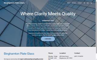 Binghamton Plate Glass website