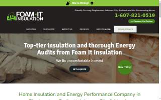 Foam It Insulation website