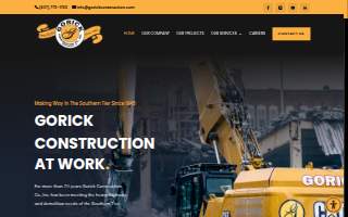 Gorick Construction Co., Inc. website
