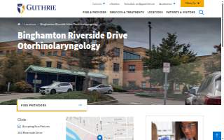 Guthrie Binghamton Riverside Drive Otolaryngology website