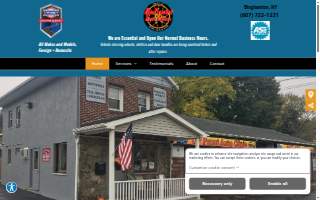 UpFront Auto Clinic website