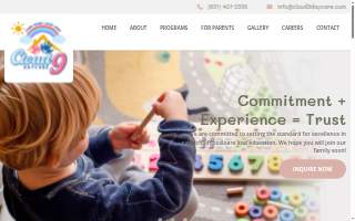 Cloud 9 Daycare LLC website